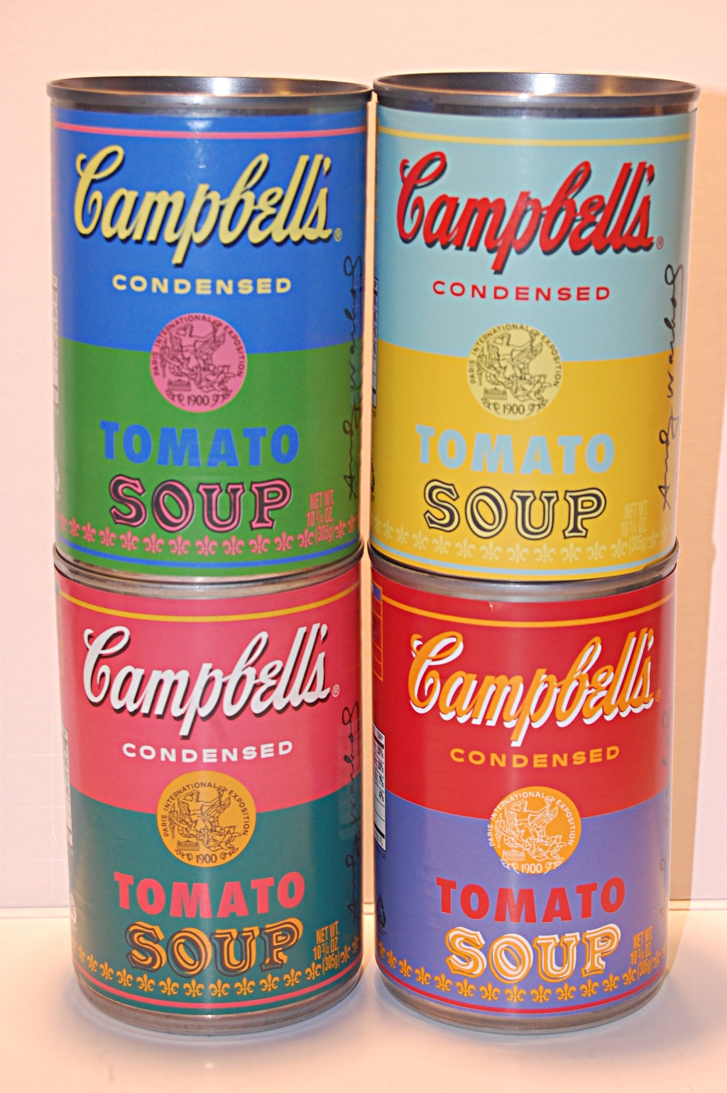 colorful vintage soup cans SAC